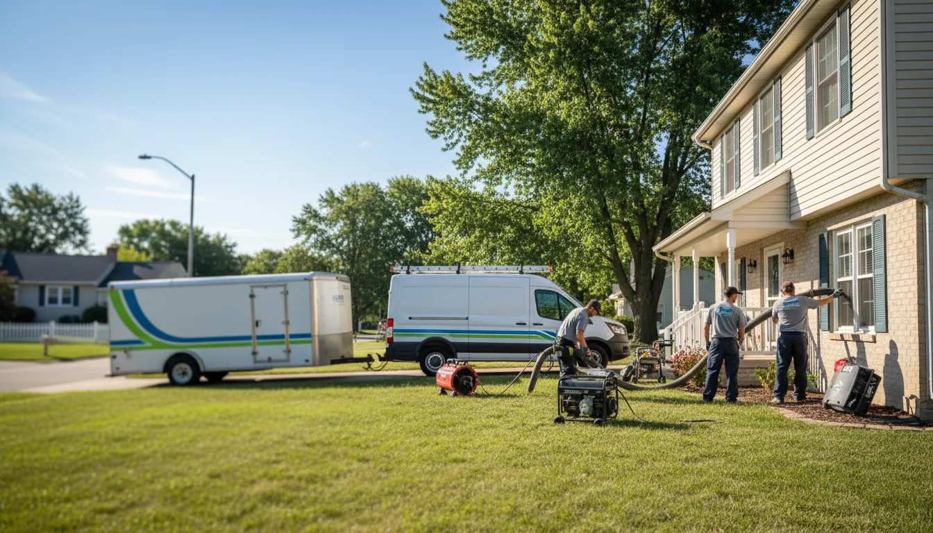 Flooded Basement Restoration And Cleanup With Repair in Highland, IN near me